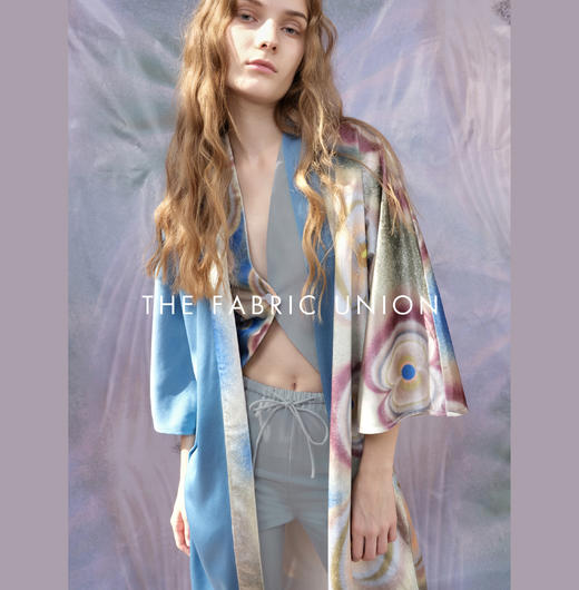 THE FABRIC UNION「Lichtung林中空地」系列天鹅绒印花和风外套 商品图0