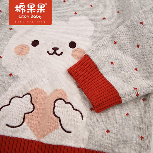 商场同款棉果果春季女童提花套头线衣M122160522104 商品图4