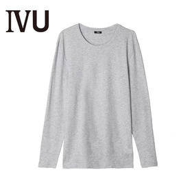 6F IVU男秋季薄款纯棉暖衣棉毛衫V领修身打底上装