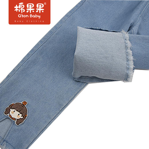 商场同款棉果果春季女童弹力梭织长裤裤子M122200222119 商品图3