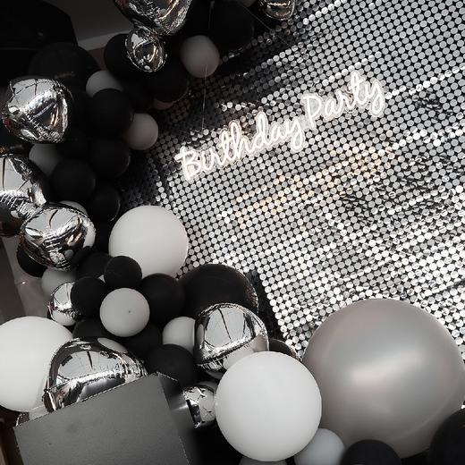 男士黑银色生日布置 商品图6