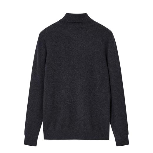 太平鸟男装 2021冬新款高领灰色商务毛衣B1EGB4448 商品图0