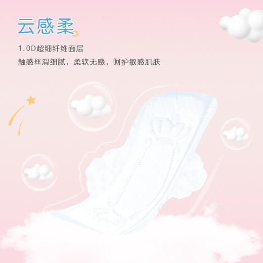 【凸凸棉】极薄云感超柔少女卫生巾240mm日用5片T3405 商品图3