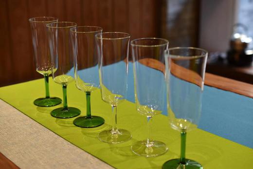 自慢堂玻璃高脚绿茶杯 全手工茶器具 新款高端水晶品茗杯 商品图2