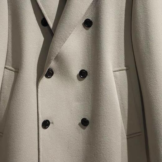 2021冬季双面尼大衣时尚格纹商务长款羊毛外套男士大衣 B1AAB4306 商品图3