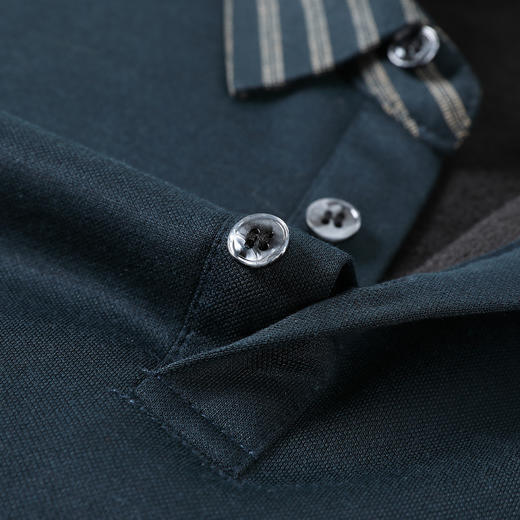 【加绒加厚】罗蒙秋冬男装套装保暖衬衫商务休闲拼色假两件长袖衬衣男 商品图11