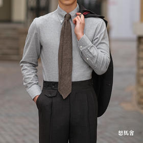 「5色可选」Flamenco 植物染法兰绒埃及棉意式工艺衬衫