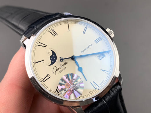 新升级版‼️采用纯进口机芯，GL格拉苏蒂参议员大日历 大窗口真月相功能 商品图3