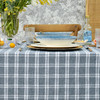 莫兰迪小格纹清新雅致棉布餐桌布 商品缩略图1