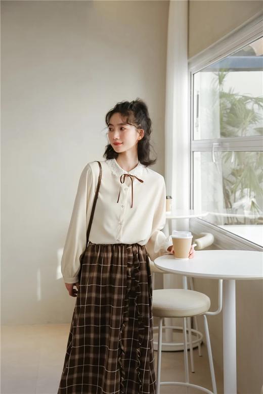 女蕾丝领上衣395 商品图5