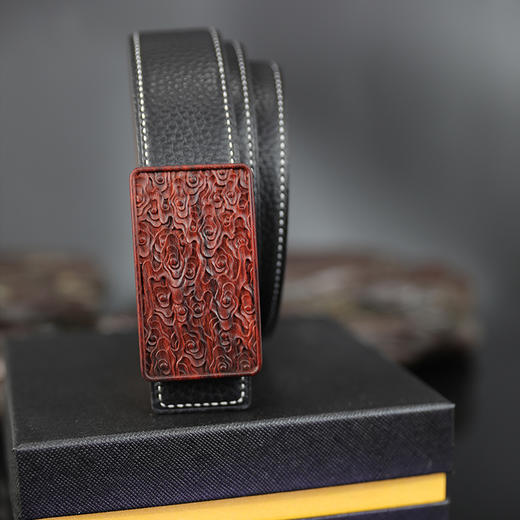 徽字号木雕皮带创意时尚穿戴男士皮带 商品图3