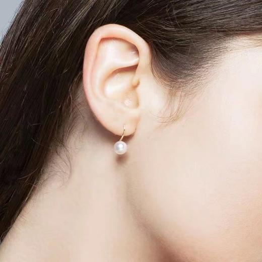 舞 金18k海水珍珠耳钉104732 8.5-9mm 商品图6