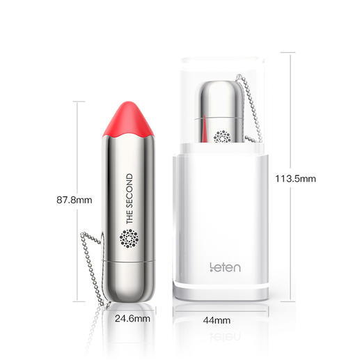 【Yummy精选】leten雷霆小银棒 按摩口红高潮跳蛋 全身防水 紫外线呵护 无线充电 商品图4