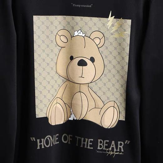 PEACEBIRD太平鸟男装2021冬季新款小熊休闲卫衣B1BFB4214 商品图3