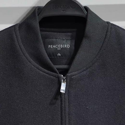 太平鸟男装2021冬装绵羊毛立领流行休闲夹克潮B1BCB4419 商品图2