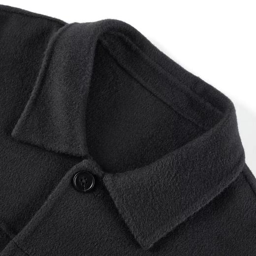 太平鸟男装短款毛呢夹克金属装饰羊毛茄克 B1BCB4308 商品图2