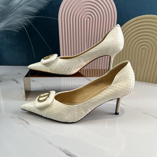 IUIU SECOND 春夏时装高跟鞋蛇皮纹尖头浅口单鞋 商品图2