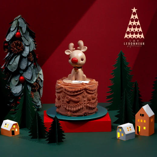 一“鹿”有你  复古棕色 · 奶油霜蛋糕（送货仅支持打车） 商品图0