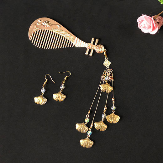 汉服发饰琵琶发梳流苏头饰明制发簪古风饰品唐风古装簪子 商品图7