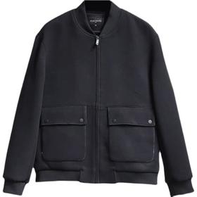 太平鸟男装2021冬装绵羊毛立领流行休闲夹克潮B1BCB4419