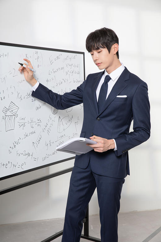 callisto藏青精纺全羊毛西服  FQBWJ041H 商品图2