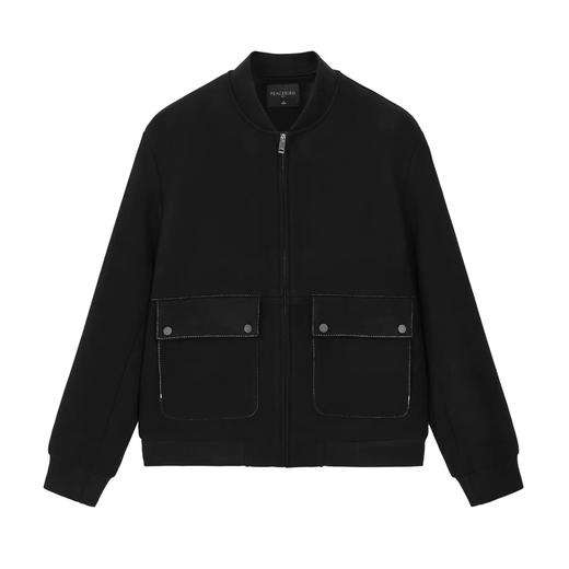 太平鸟男装 棒球领明线夹克短款休闲茄克 B1BCB4312 商品图0