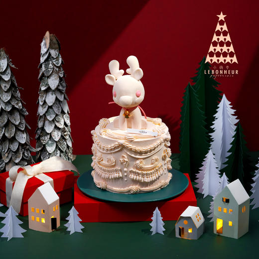 一“鹿”有你  复古粉色 · 奶油霜蛋糕（送货仅支持打车） 商品图0