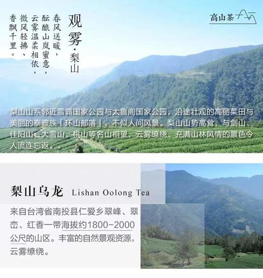 台湾高山茶梨山乌龙茶150g清香型高海拔梨山茶叶耐泡回甘强 商品图3