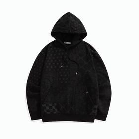 太平鸟男装 2021年冬季新款黑色卫衣男潮B2BFB4284