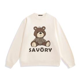 太平鸟男装 2021小熊印花潮流卫衣时尚上衣B1BFB4317