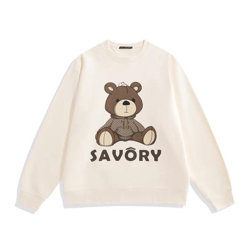 太平鸟男装 2021小熊印花潮流卫衣时尚上衣B1BFB4317 商品图0