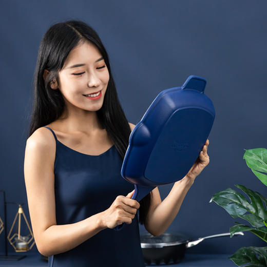 【米其林主厨亲用推荐】Amercook深蓝铸铁烤盘 商品图2