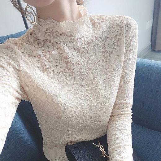 女含绒蕾丝上衣 商品图0
