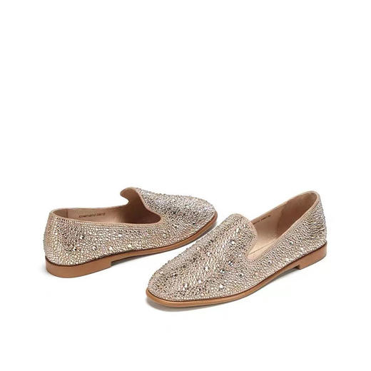 IUIU 时尚水钻深口乐福鞋单鞋 商品图0