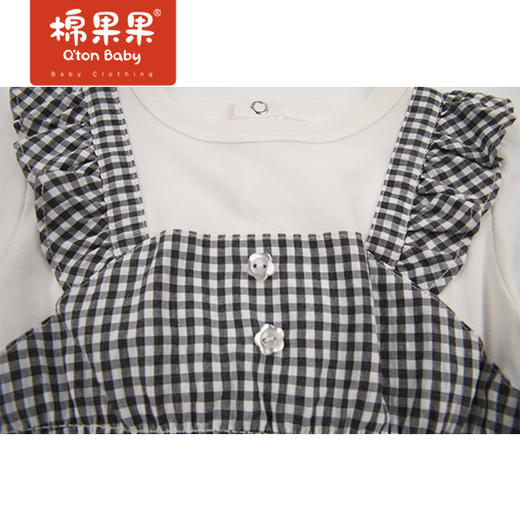 商场同款棉果果春季女童假两件格布套头T恤M122140222132 商品图3