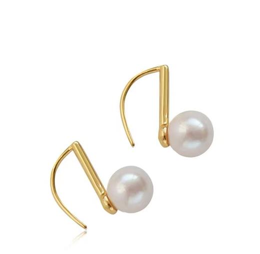 weiyi 银925淡水珍珠耳钉104975 7.5-8mm白 商品图0