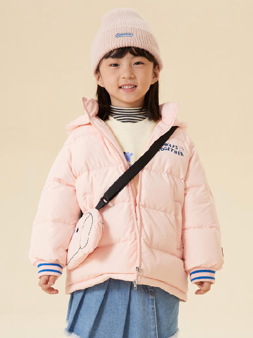 PetitAvril贝甜 儿童挎包羽绒服、炫彩立领羽绒服、可脱卸围巾羽绒服、狗狗图案羽绒服（太平鸟旗下品牌） 商品图1