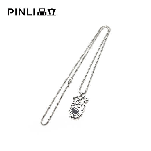 PINLI品立2021秋季男配饰合金搞怪表情项链饰品首饰潮D213628405 商品图1