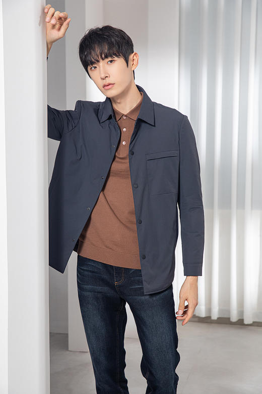 callisto深灰锦纶混纺羽绒服  FQFED102C 商品图2