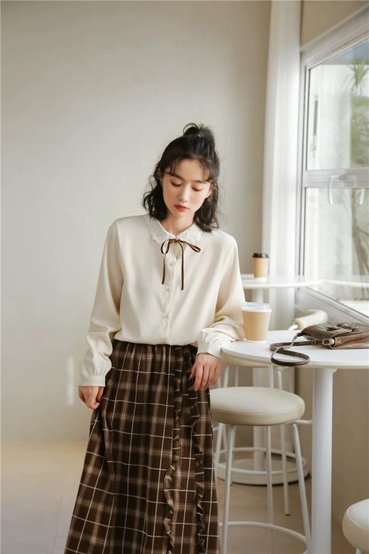 女蕾丝领上衣395 商品图2