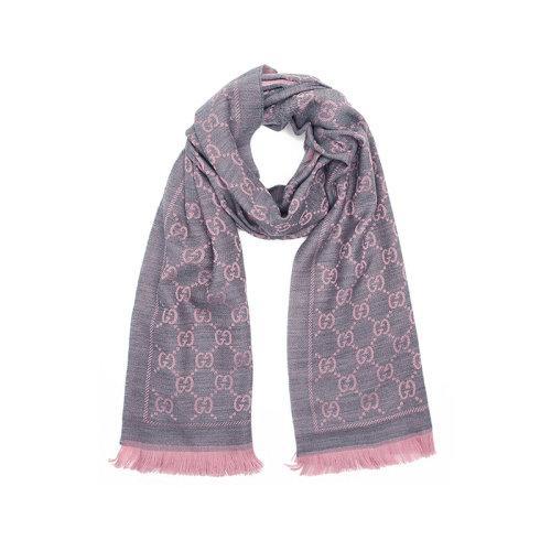 GUCCI/古驰 GUCCI围巾 羊毛双G图案提花中长款流苏边女士围巾 133483 3G200 商品图10