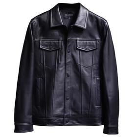 PEACEBIRD太平鸟男装2021冬季新款时尚休闲皮衣B1BDB4F27