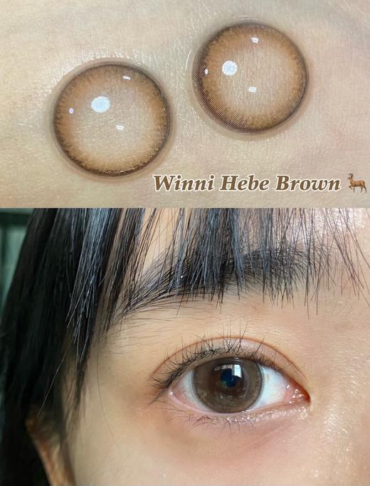 小红书爆款丨Hebe Brown·Winni丨圣诞奶茶棕14.5mm（年抛/2片装） 商品图0
