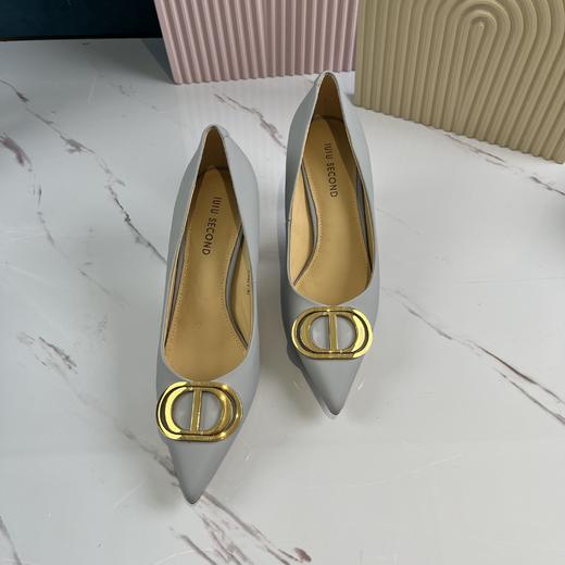 IUIU SECOND 春夏尖头丝绸羊皮浅口女单鞋 商品图6