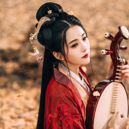 汉服发饰琵琶发梳流苏头饰明制发簪古风饰品唐风古装簪子 商品图1