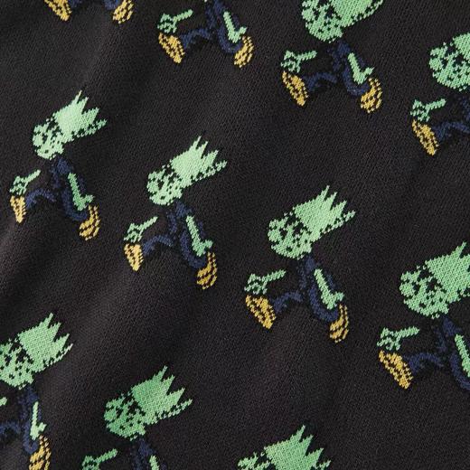 太平鸟男装 卡通毛衫情侣潮流针织开衫男B2EAB4289 商品图3