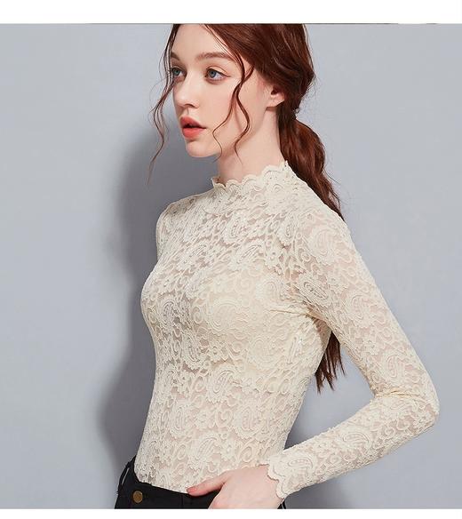 女含绒蕾丝上衣 商品图5