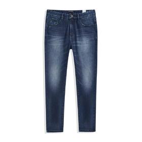 太平鸟男装 2021年冬季新款修身牛仔裤男潮B2HAB4A02