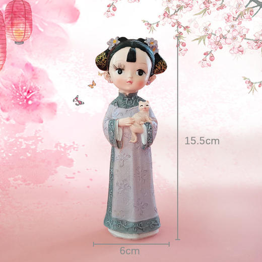创意我是格格系列宫廷风女孩摆件复古装饰品少女心小姐姐生日礼物 商品图4