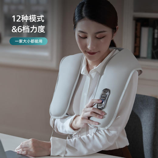 飞利浦按摩披肩部颈部背部颈椎热敷按摩器老人敲捶打肩颈仪捶背器-PPM3201N 商品图0